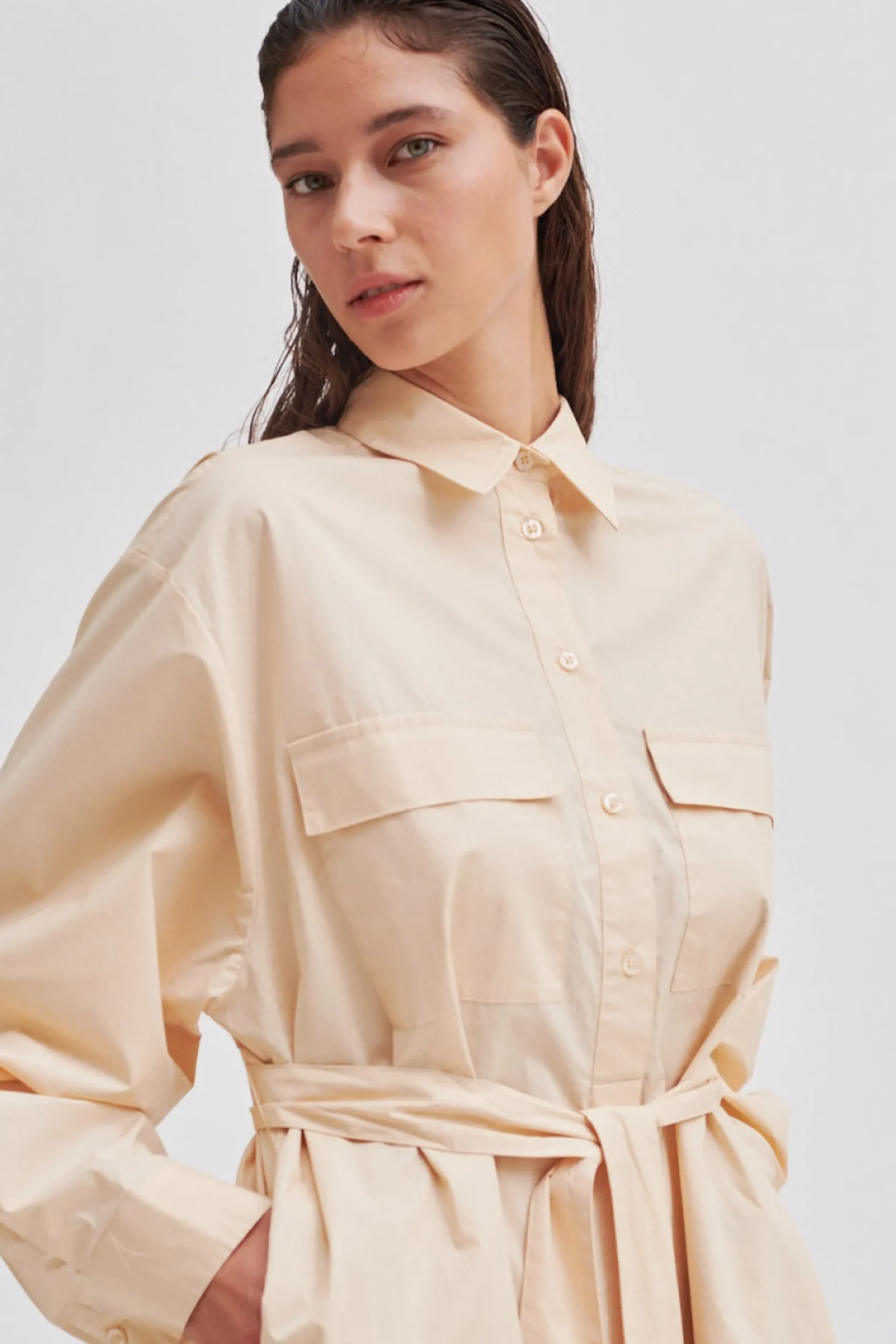 New Aluline Shirt Dress Kvinde Kjoler