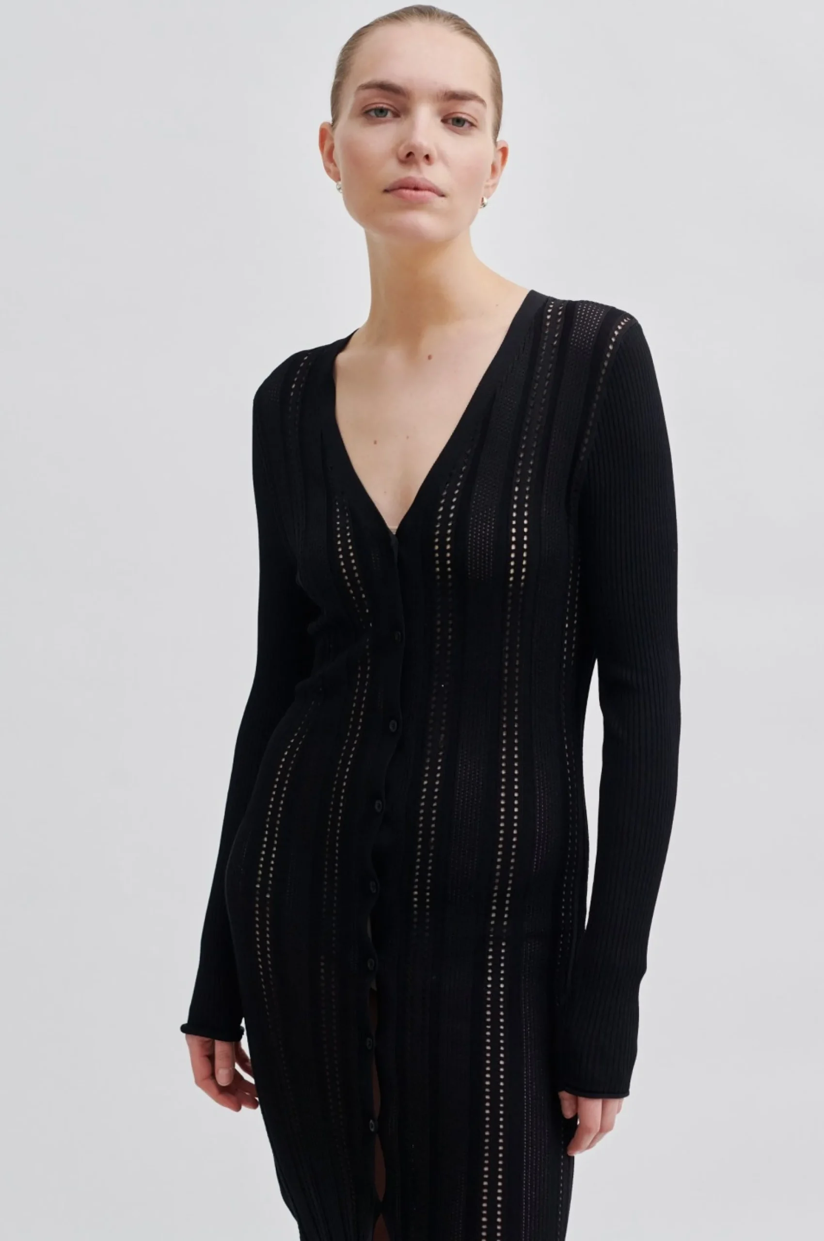 Clearance Anda Knit Cardigan Kvinde Strik Og Cardigans