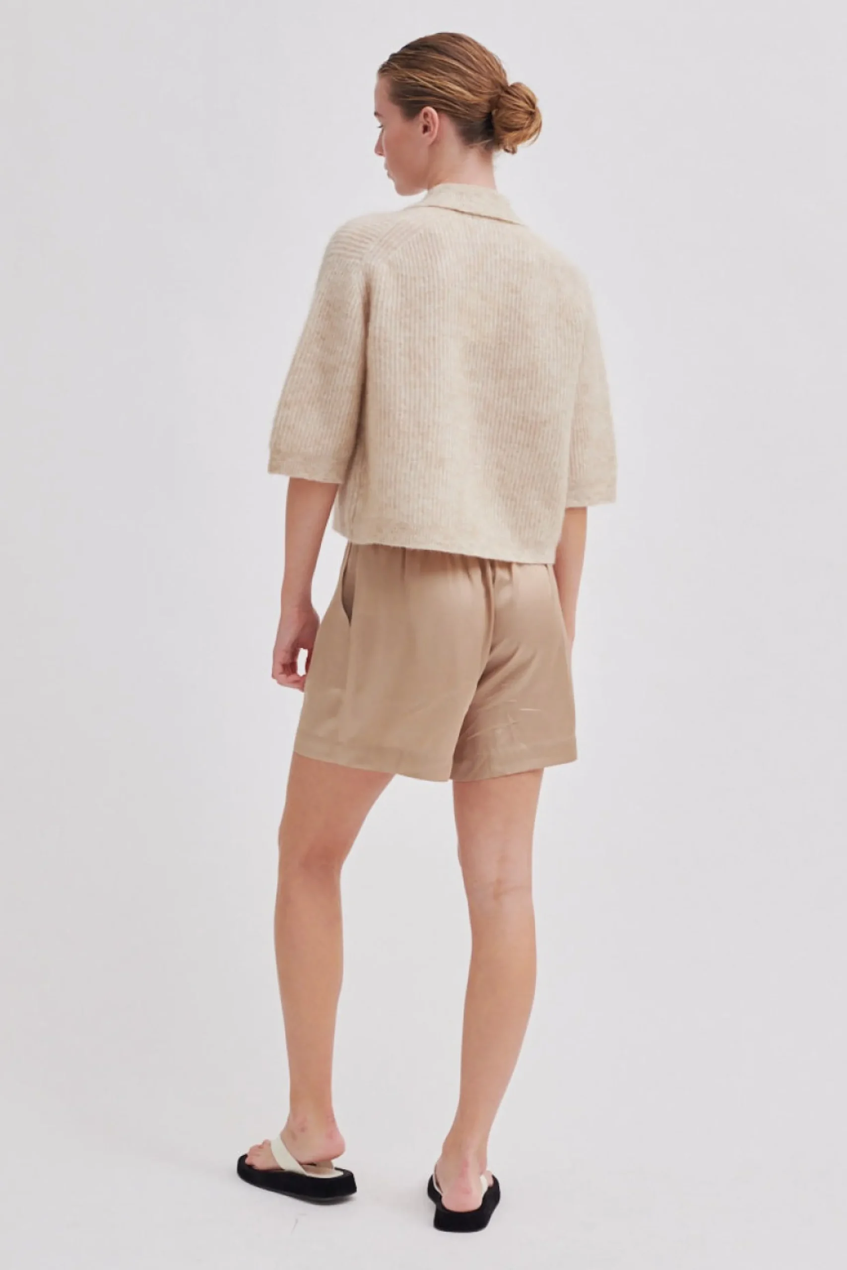 Andrea Knit Collar Cardigan Kvinde Strik Og Cardigans