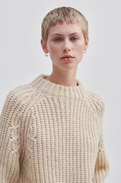 Online Aya Knit T-Neck Kvinde Strik Og Cardigans