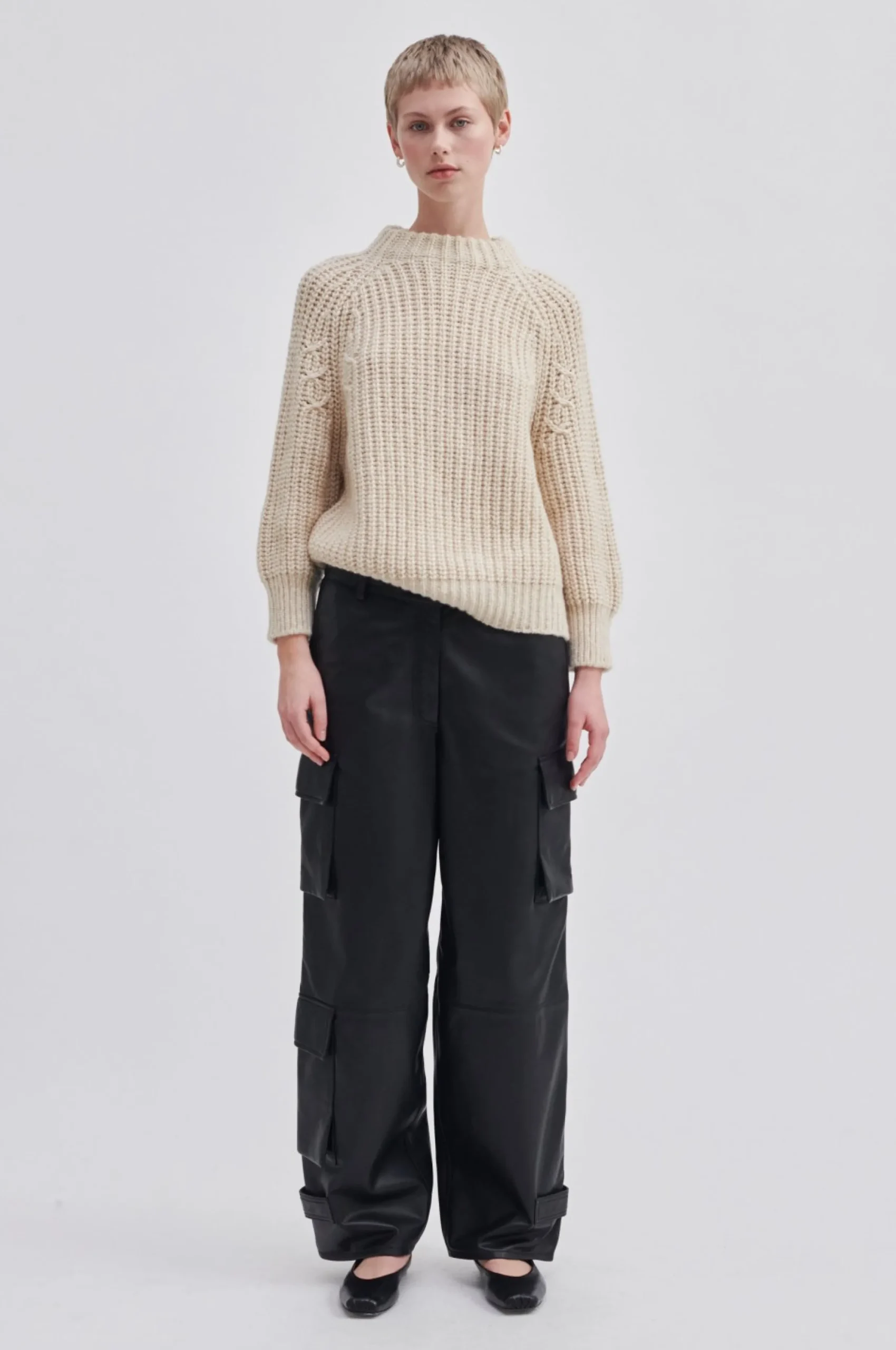 Online Aya Knit T-Neck Kvinde Strik Og Cardigans