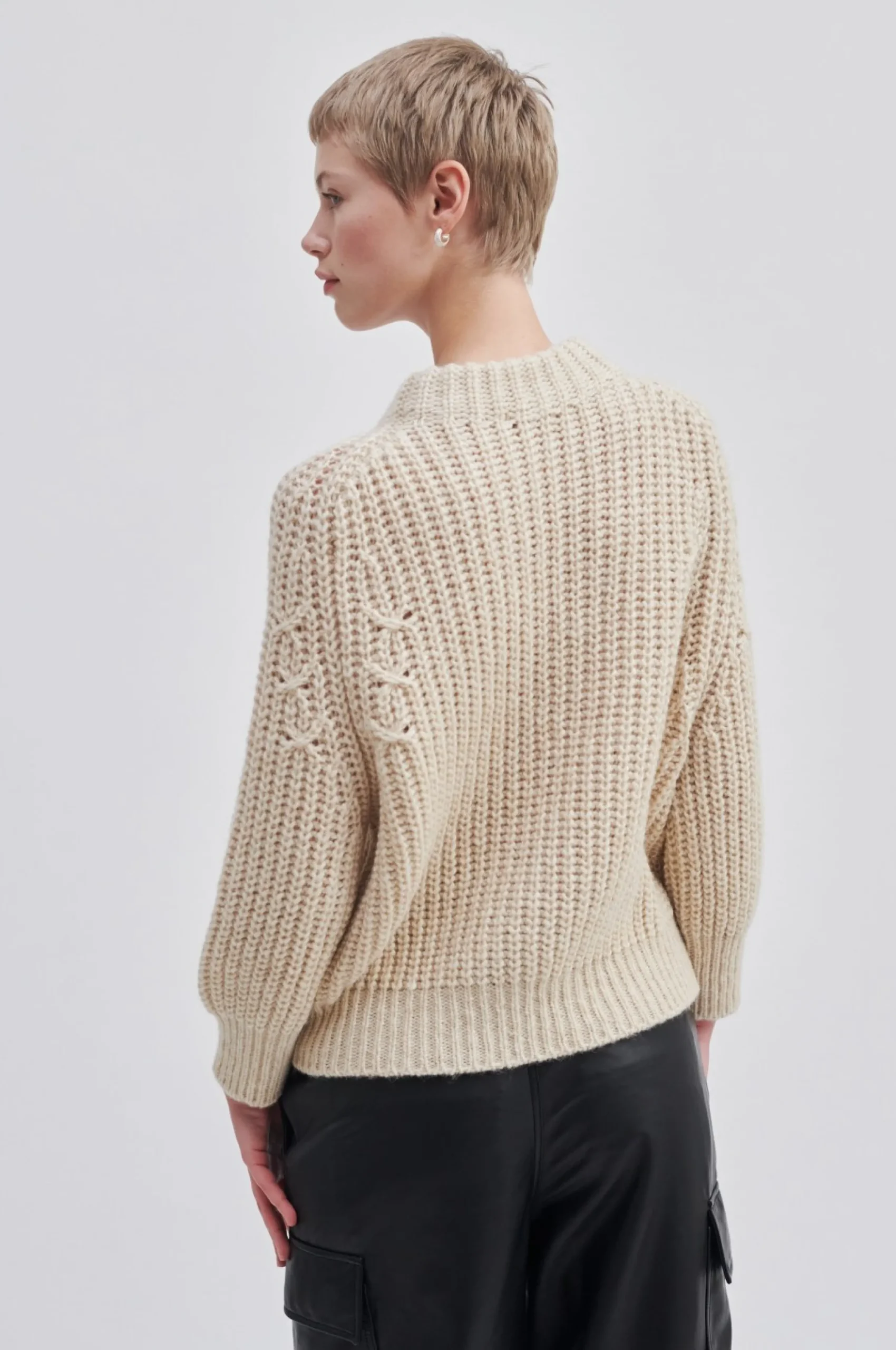 Online Aya Knit T-Neck Kvinde Strik Og Cardigans