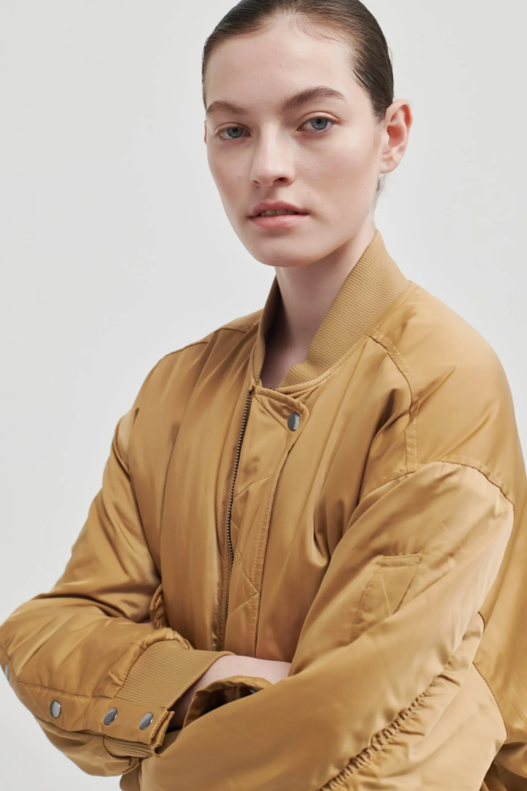 Online Bomber Cropped Jacket Kvinde Jakker Og Frakker