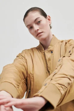 Online Bomber Cropped Jacket Kvinde Jakker Og Frakker