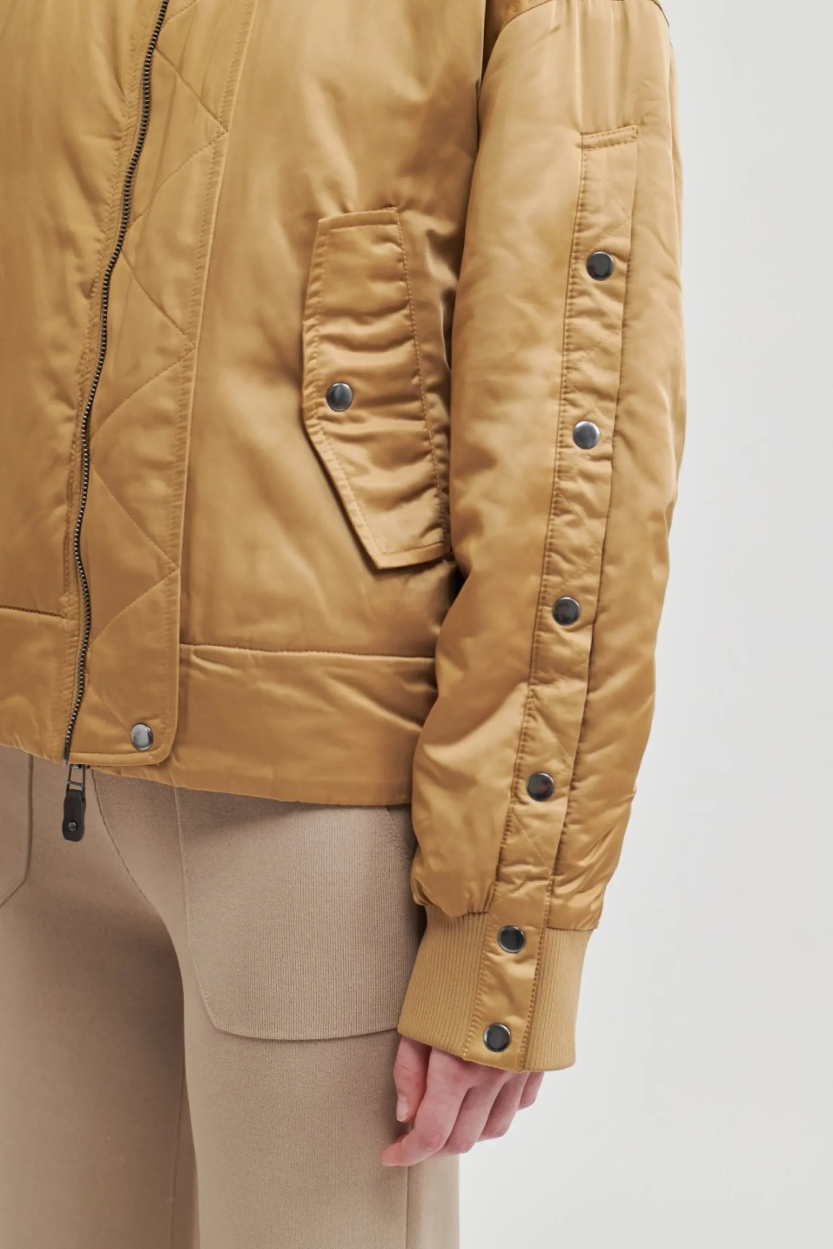 Online Bomber Cropped Jacket Kvinde Jakker Og Frakker