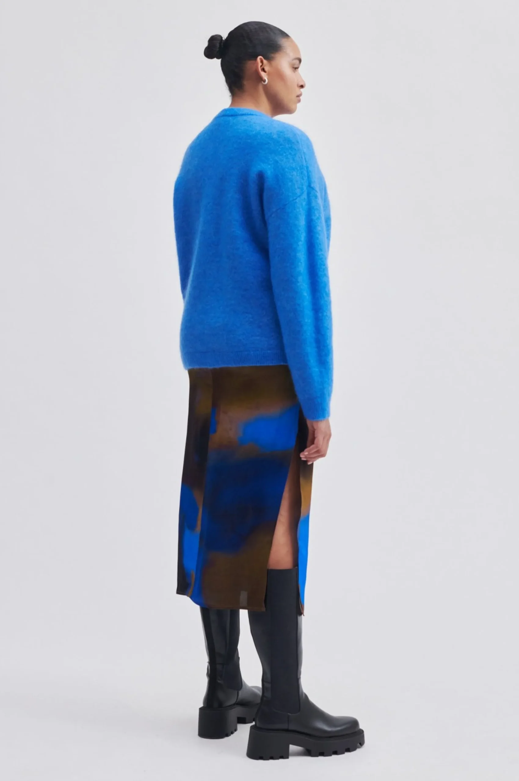 Hot Brook Knit Oversize V-Neck Kvinde Strik Og Cardigans