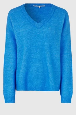 Hot Brook Knit Oversize V-Neck Kvinde Strik Og Cardigans