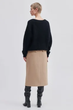 Best Brook Knit Oversize V-Neck Kvinde Strik Og Cardigans