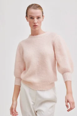 Discount Brooky Knit Puff Ss Kvinde Strik Og Cardigans