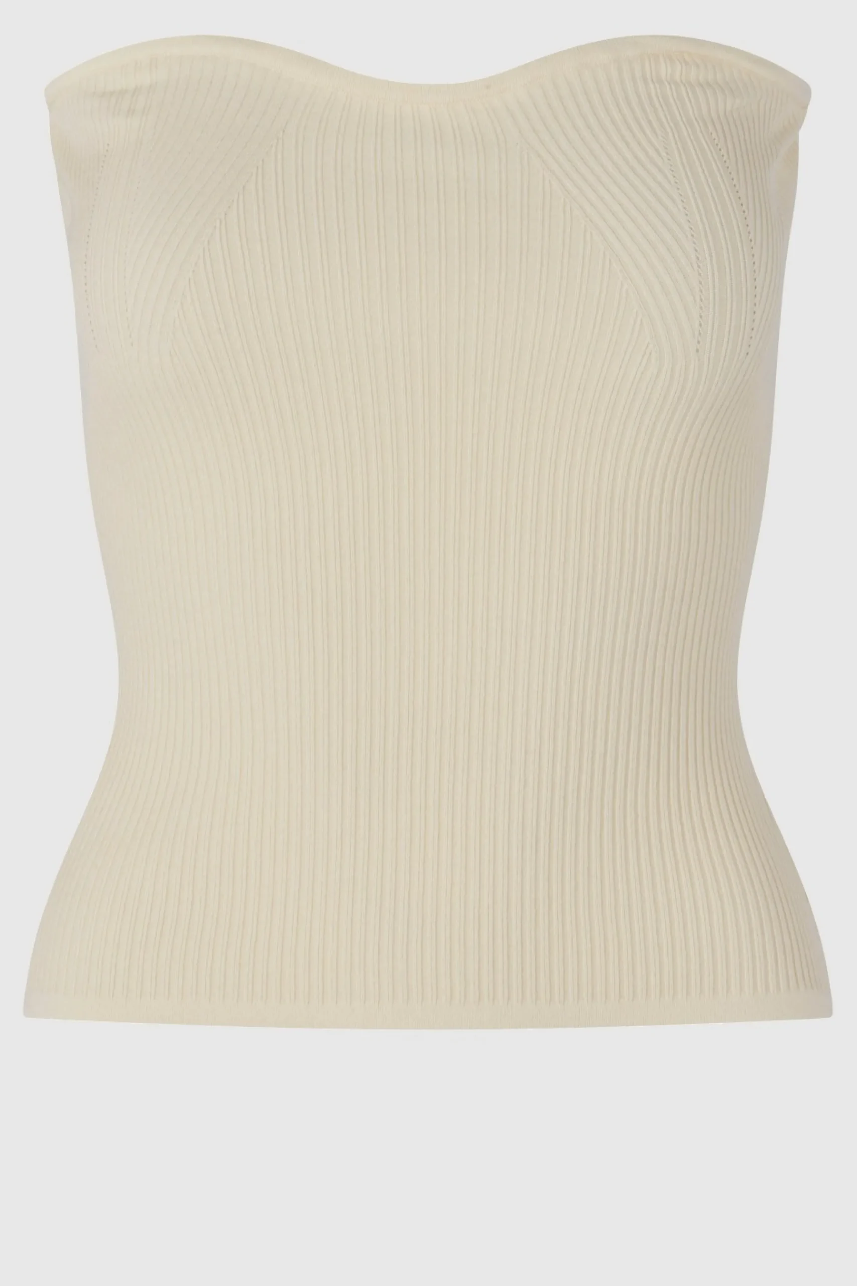 Hot Como Knit Strapless Top Kvinde Toppe Og T-Shirts