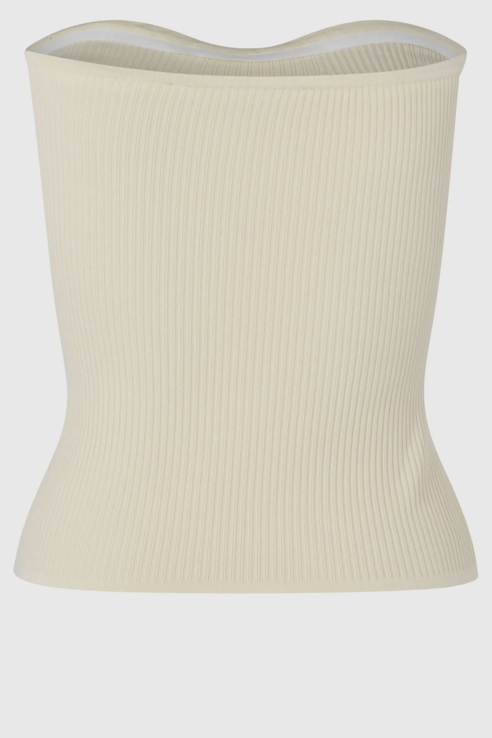 Hot Como Knit Strapless Top Kvinde Toppe Og T-Shirts