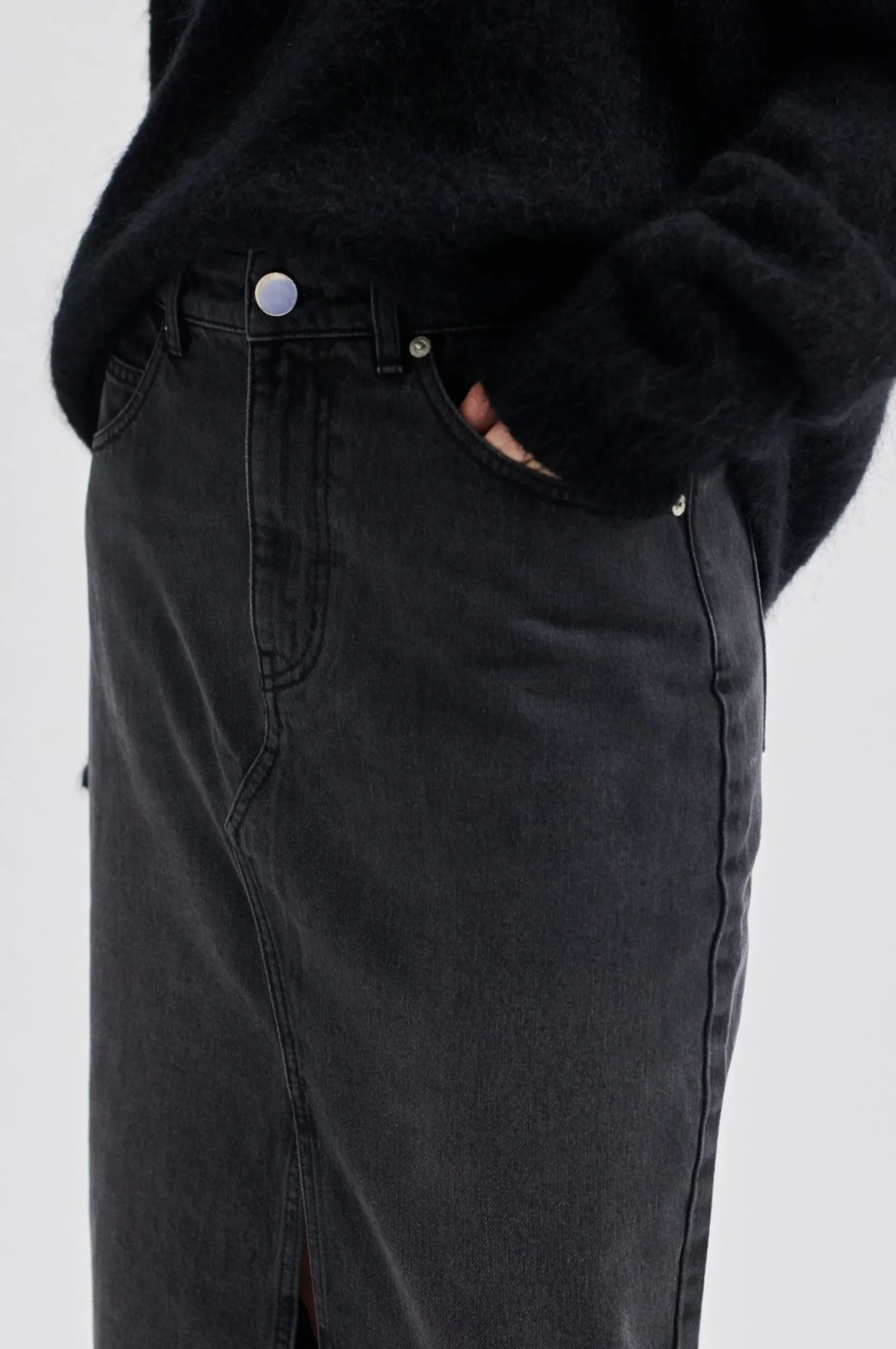 New Dustine Skirt Kvinde Denim