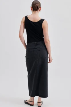 New Dustine Skirt Kvinde Denim