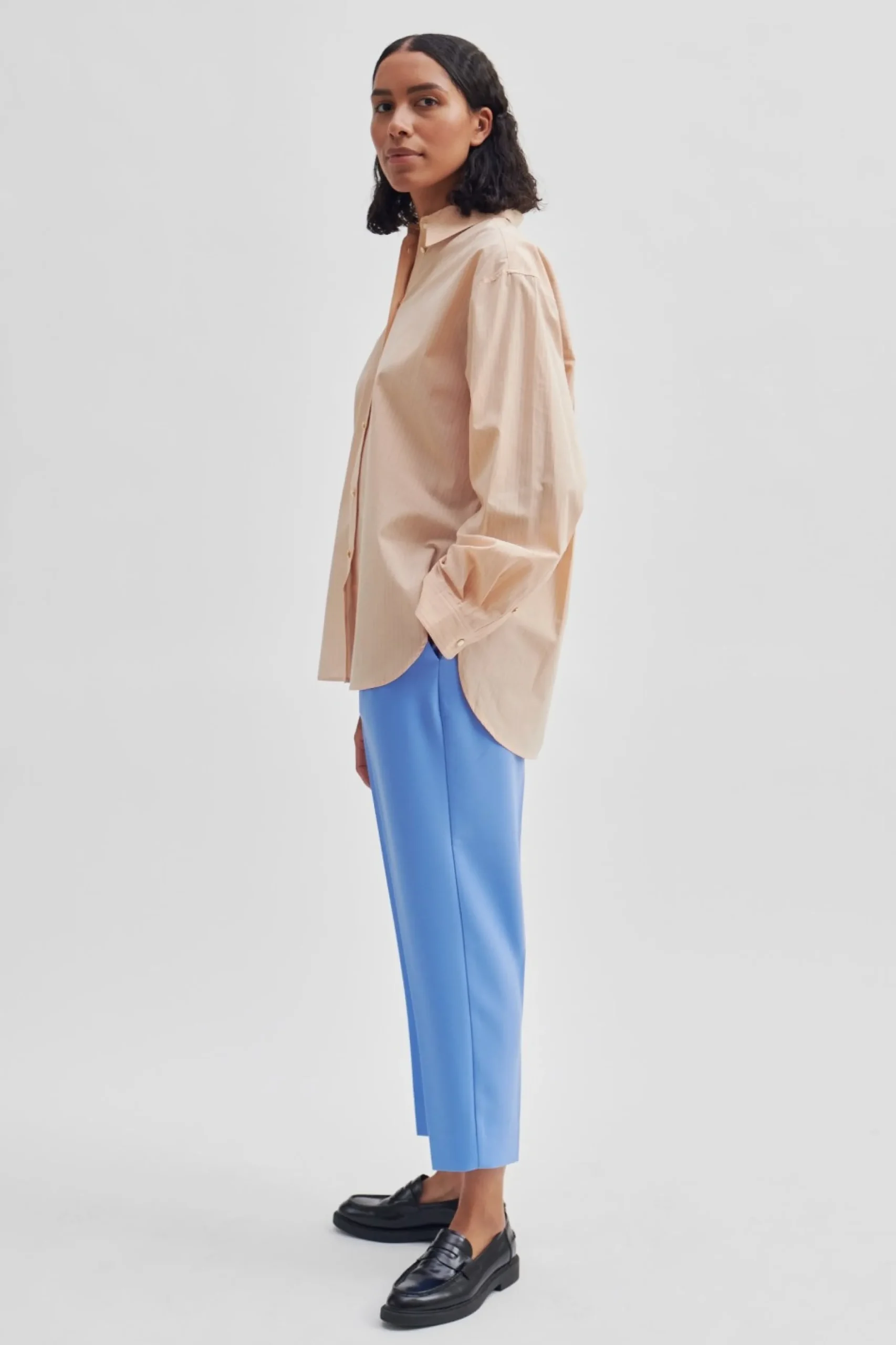 Fique Cropped Trousers Kvinde Bukser Og Jeans
