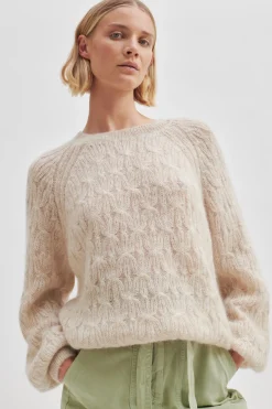 Hot Halla Knit O-Neck Kvinde Strik Og Cardigans