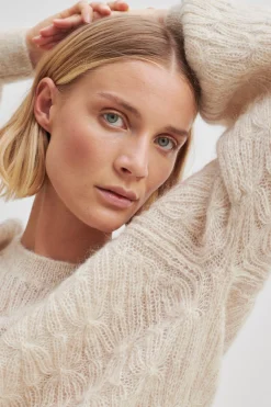 Hot Halla Knit O-Neck Kvinde Strik Og Cardigans