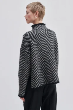Herrin Knit New T-Neck Kvinde Strik Og Cardigans