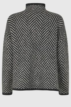 Herrin Knit New T-Neck Kvinde Strik Og Cardigans