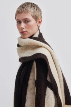 Hot Hertha Knit Scarf Kvinde Accessories