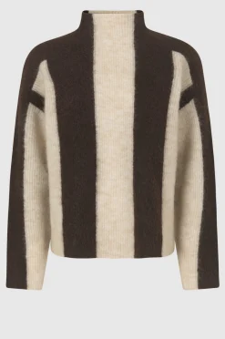 Online Hertha Knit T-Neck Kvinde Strik Og Cardigans