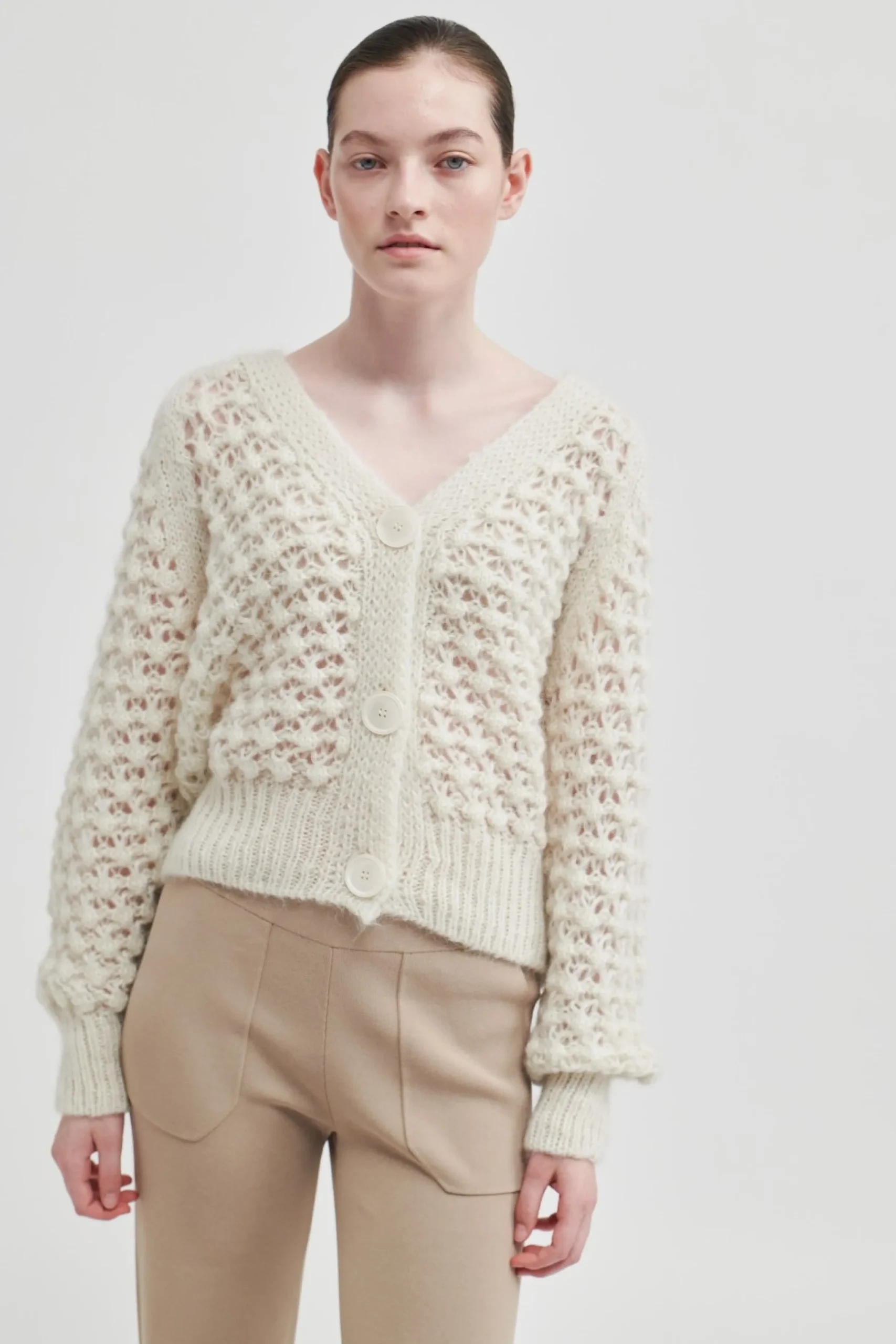 Outlet Ilanka Knit Cardigan Kvinde Strik Og Cardigans