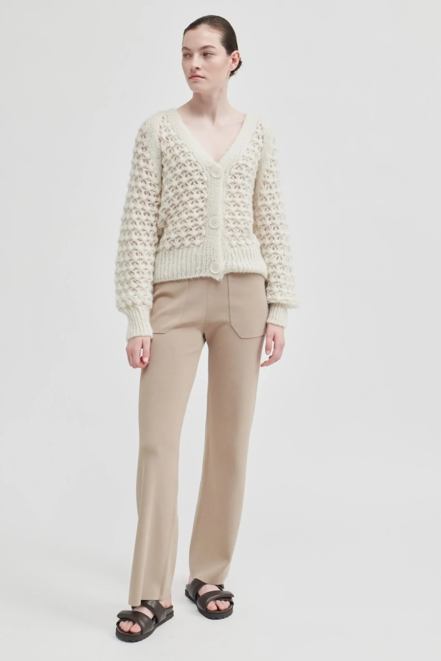 Outlet Ilanka Knit Cardigan Kvinde Strik Og Cardigans