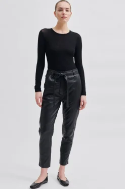 New Indie Leather New Trousers Kvinde Bukser Og Jeans