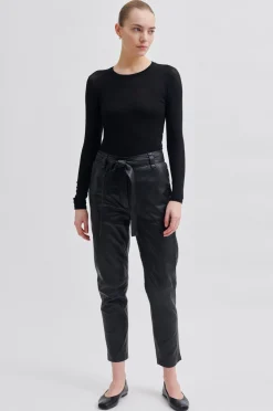 New Indie Leather New Trousers Kvinde Bukser Og Jeans