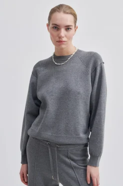 Hot Jasamin Knit O-Neck Kvinde Strik Og Cardigans