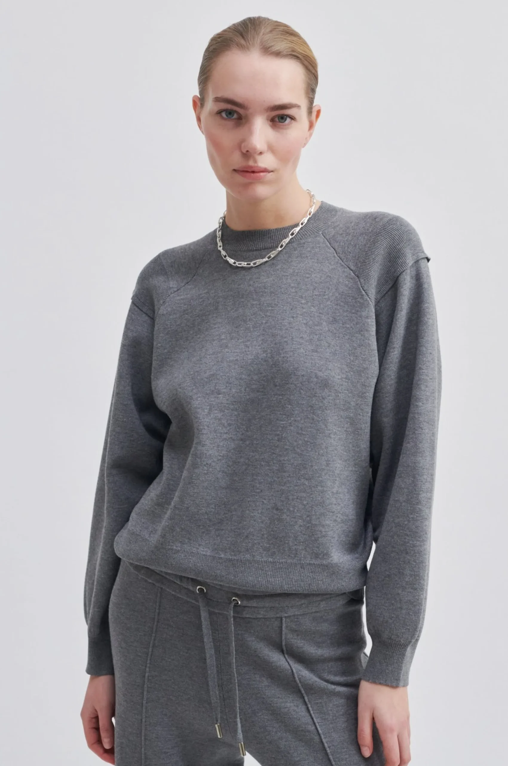 Sale Jasamin Knit O-Neck Kvinde Sæt
