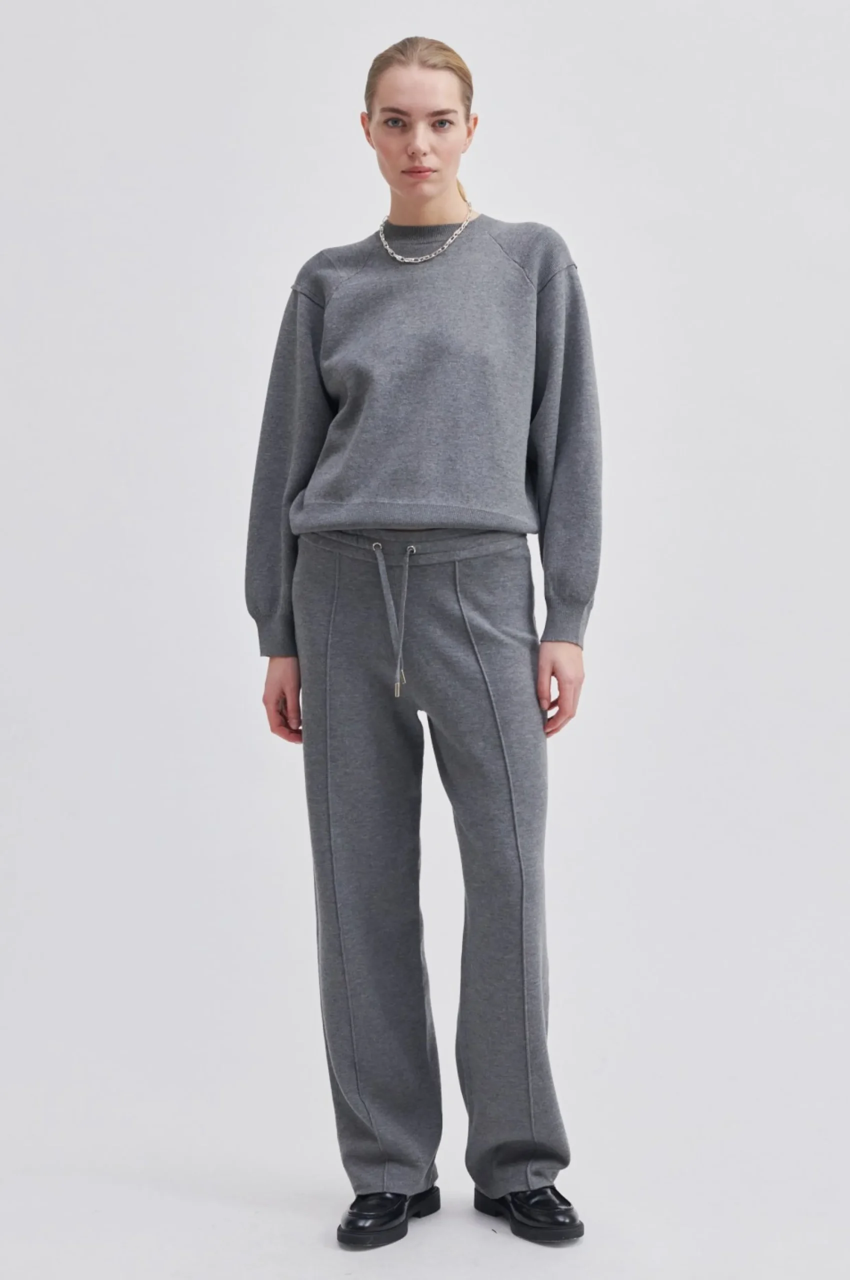Sale Jasamin Knit O-Neck Kvinde Sæt