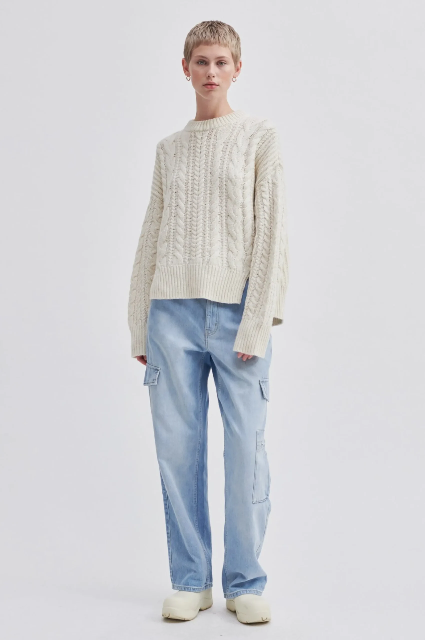 New Javi Knit O-Neck Kvinde Strik Og Cardigans