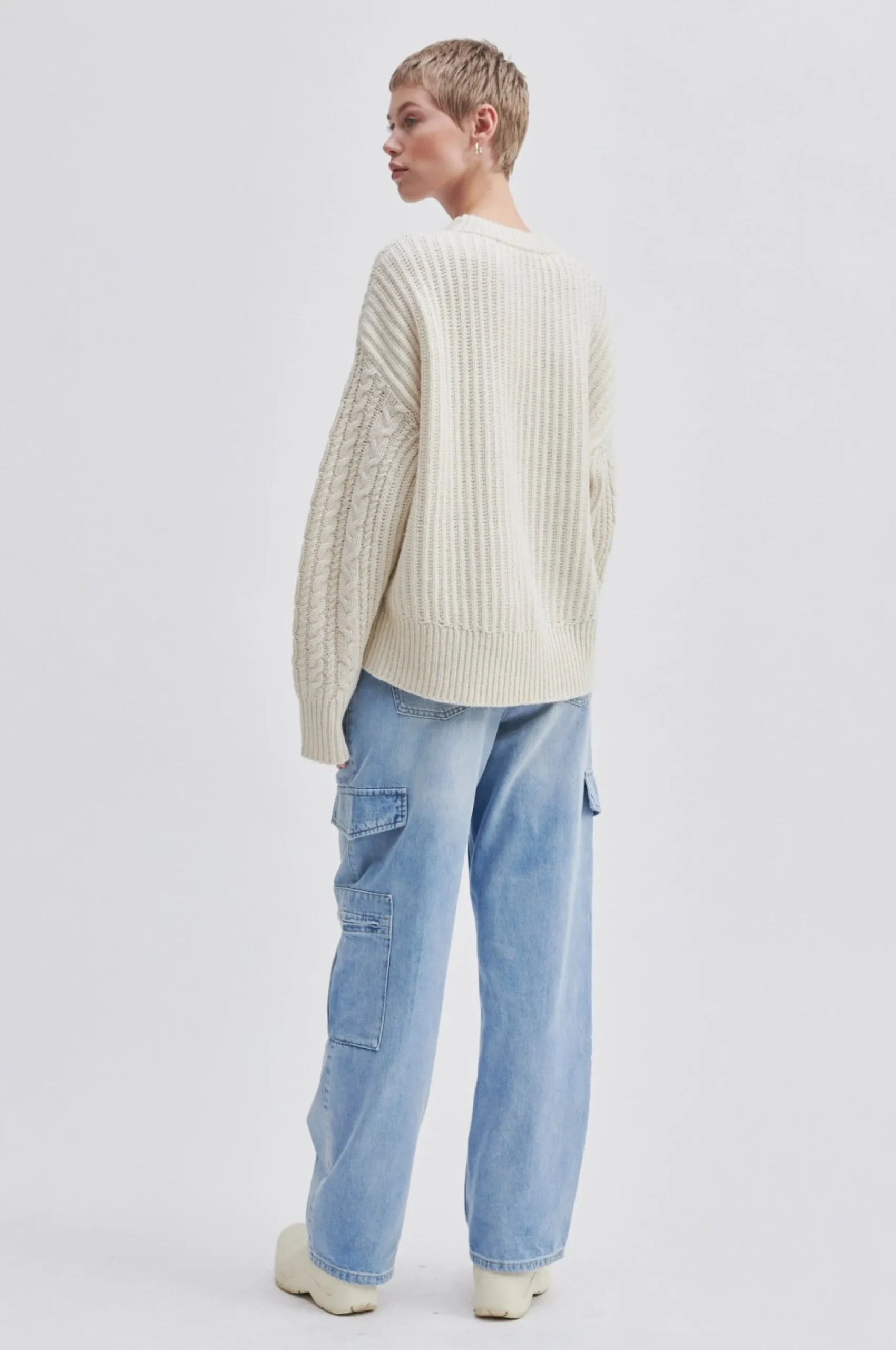 New Javi Knit O-Neck Kvinde Strik Og Cardigans