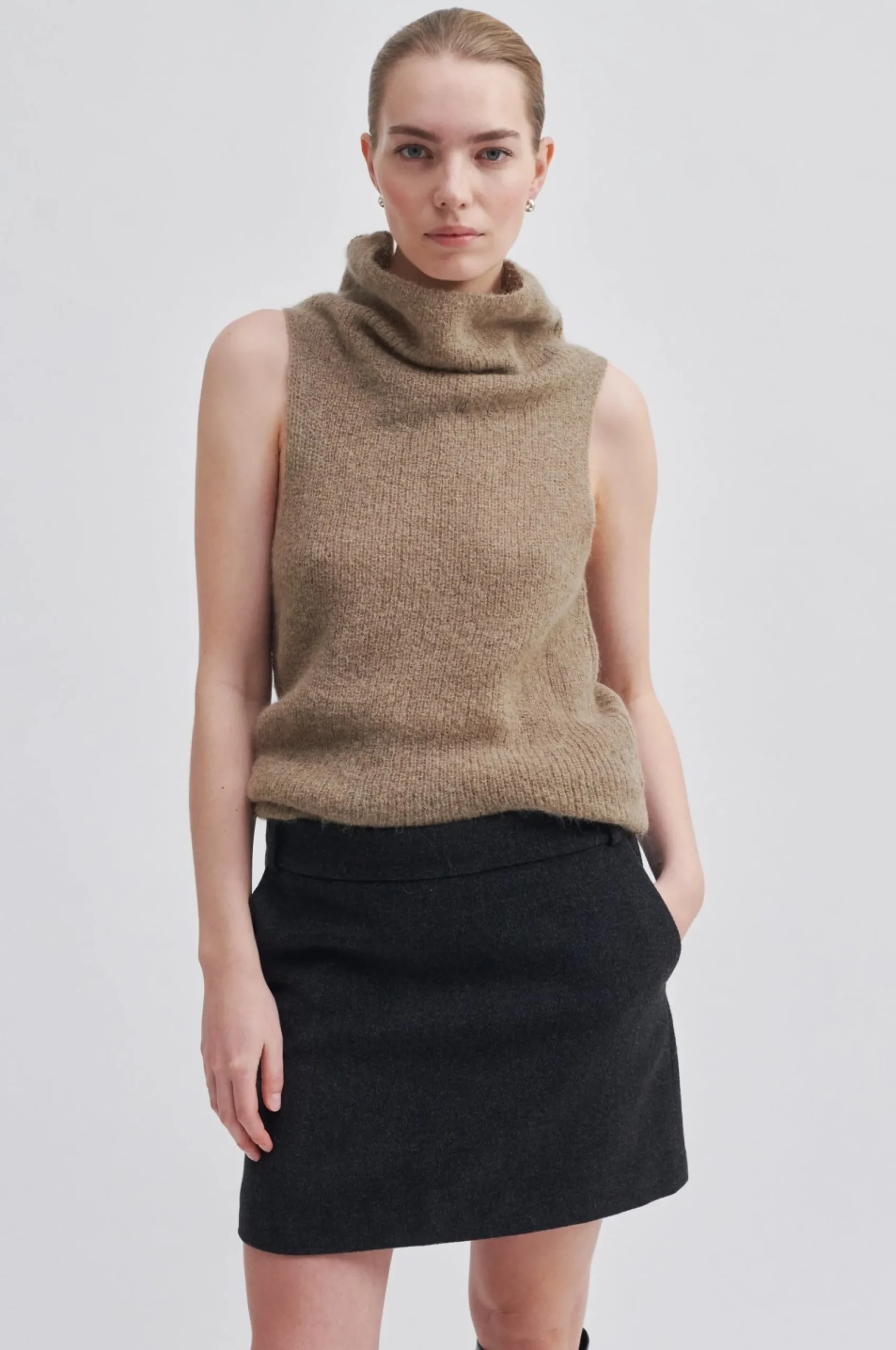 Hot Kinne Knit Vest Kvinde Strik Og Cardigans