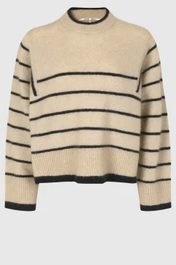 New Laila Knit O-Neck Kvinde Strik Og Cardigans