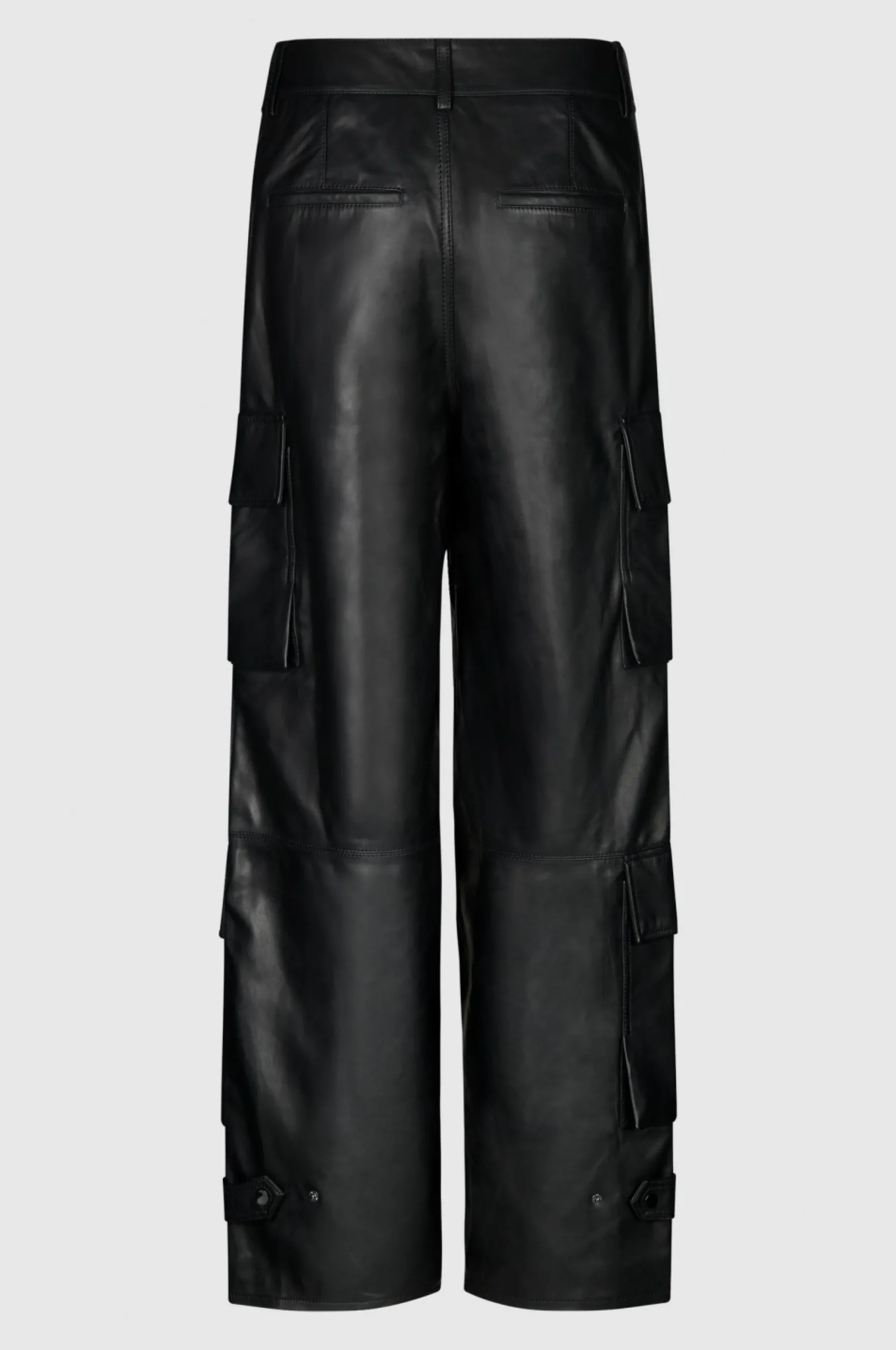 Letho Leather Cargo Trousers Kvinde Bukser Og Jeans
