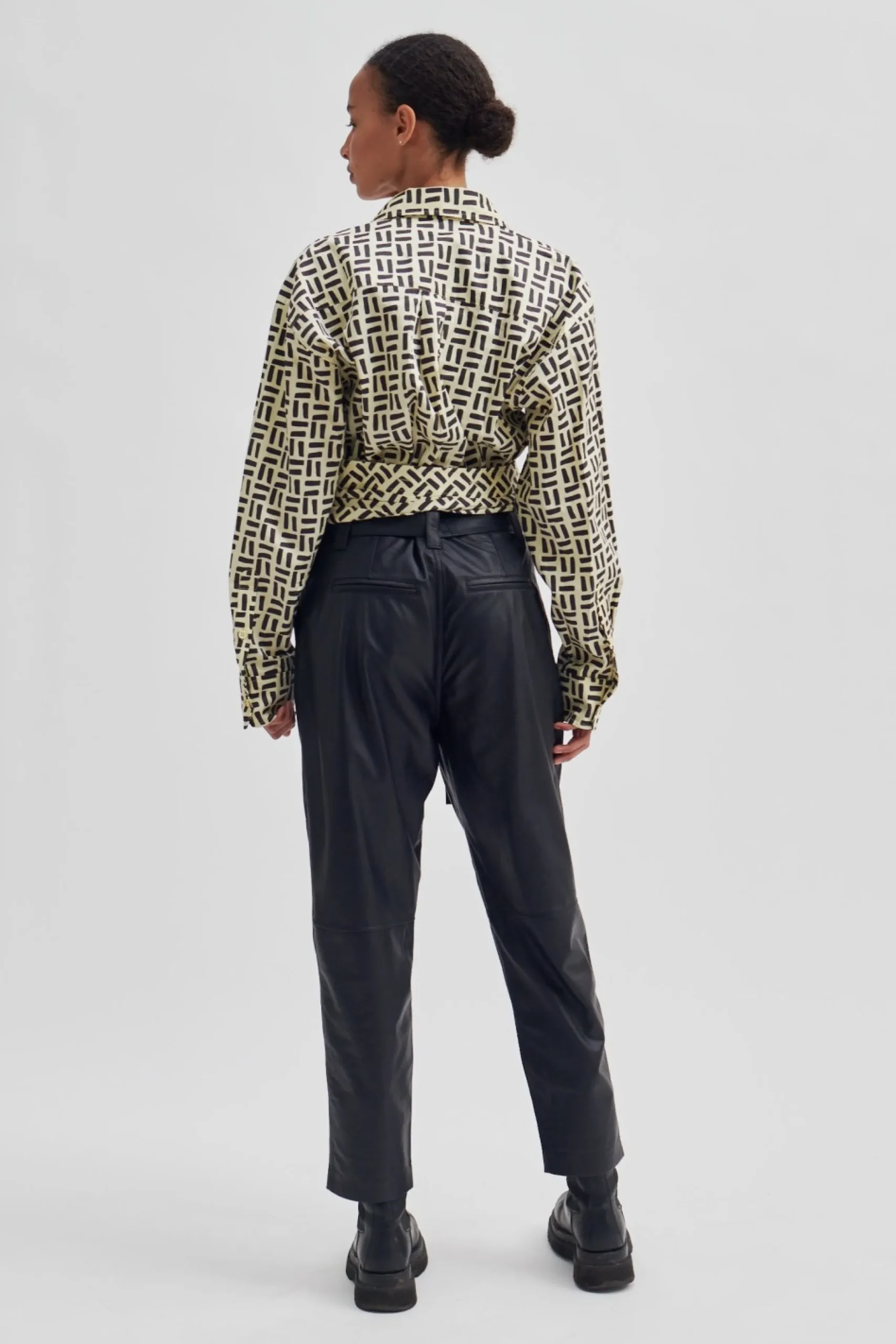 Online Lito Leather Trousers Kvinde Bukser Og Jeans