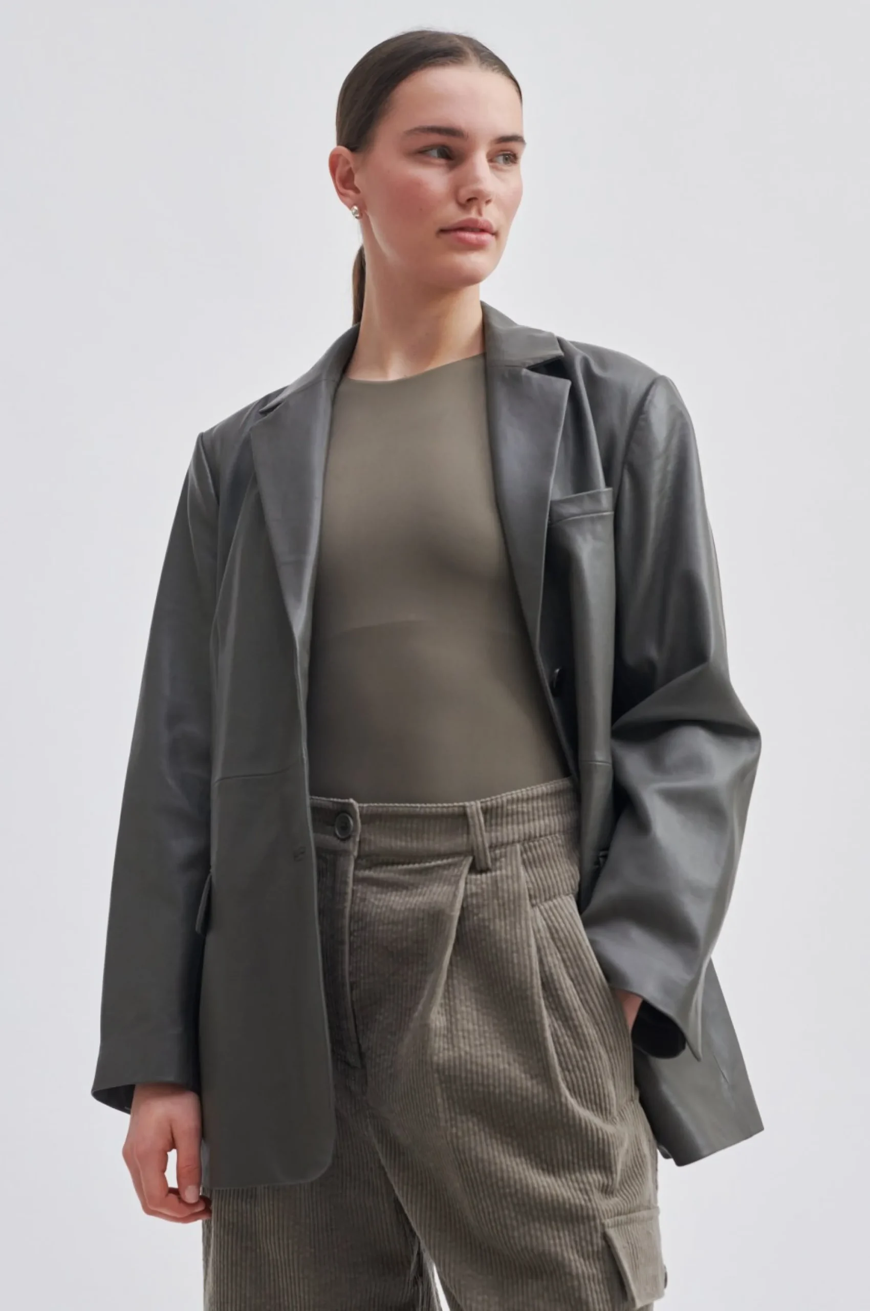 Online Lito New Leather Blazer Kvinde Blazere