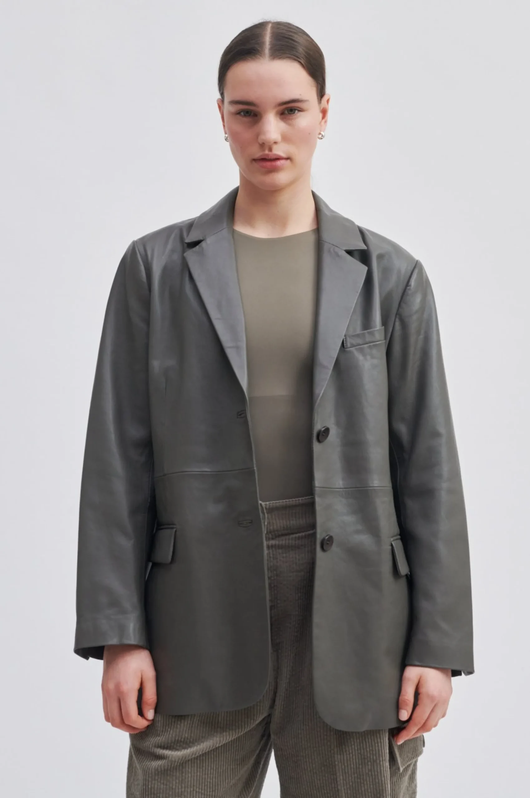 Online Lito New Leather Blazer Kvinde Blazere