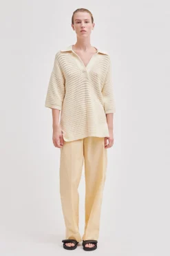 New Mantova Knit Collar Kvinde Strik Og Cardigans