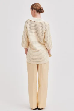 New Mantova Knit Collar Kvinde Strik Og Cardigans
