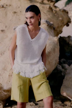 Mantova Knit V-Neck Kvinde Strik Og Cardigans