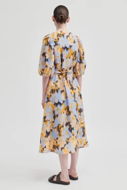New Marigold Wrap Dress Kvinde Kjoler