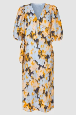 New Marigold Wrap Dress Kvinde Kjoler