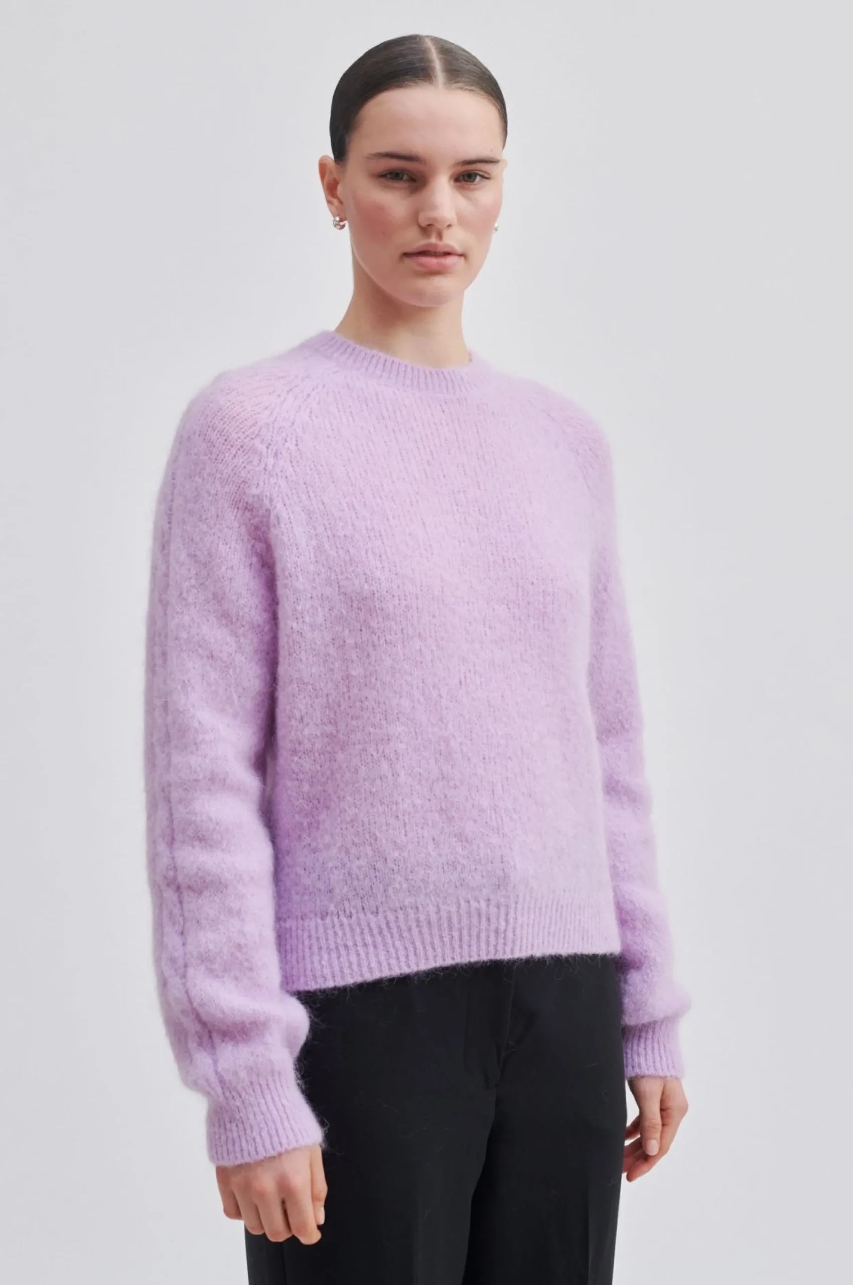 Clearance Millian Knit O-Neck Kvinde Strik Og Cardigans