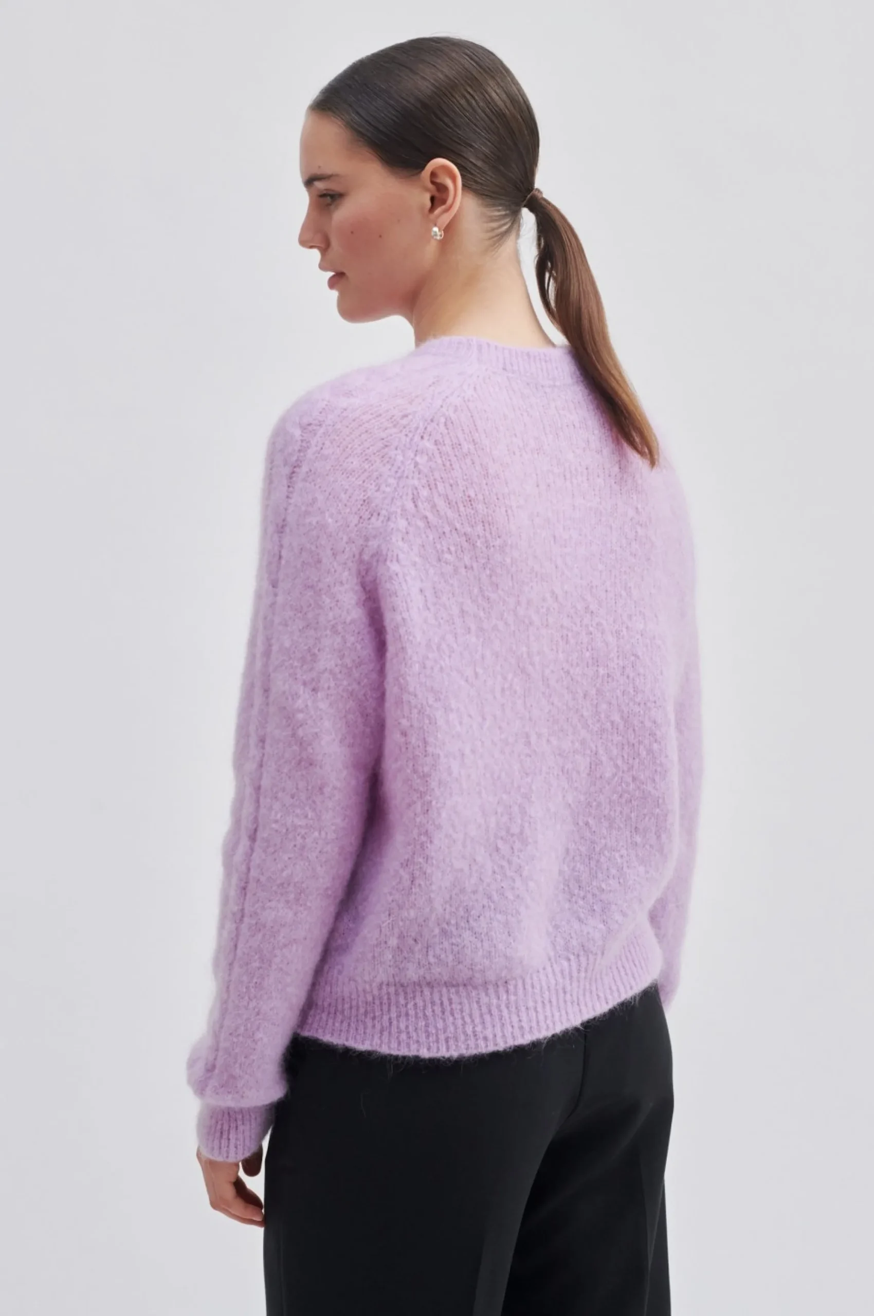 Clearance Millian Knit O-Neck Kvinde Strik Og Cardigans