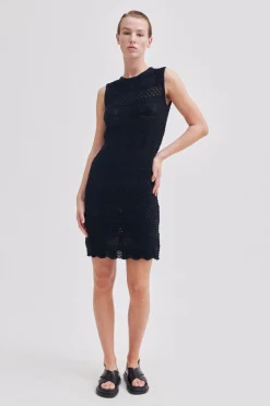 Hot Mutio Knit Mini Dress Kvinde Kjoler