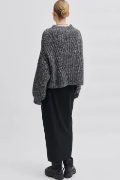 Hot Olia Knit T-Neck Kvinde Strik Og Cardigans
