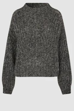 Hot Olia Knit T-Neck Kvinde Strik Og Cardigans