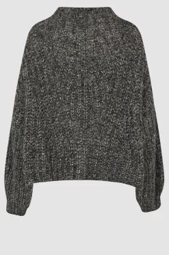 Hot Olia Knit T-Neck Kvinde Strik Og Cardigans